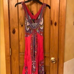 Handkerchief pink paisley dress